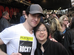 Me and Andy Karl at the stage door